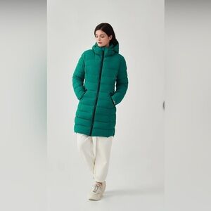 Packable Lightweight Puffer Coat with Hood